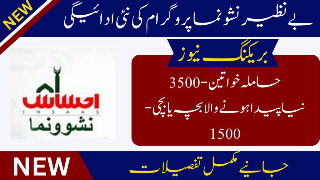 Breaking News Benazir Nashonuma Program New Installment of 3500 PKR for Mothers and Newborns